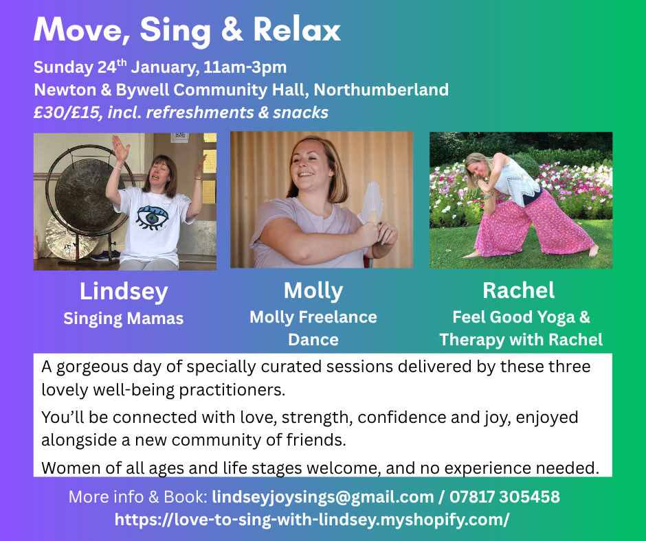 (Ages 12-18/Low Income) MOVE, SING & RELAX – Sunday 24th January 2027
