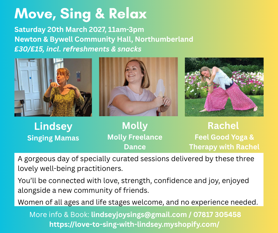 (Gen.admission 18+) MOVE, SING & RELAX – Saturday 20th March 2027