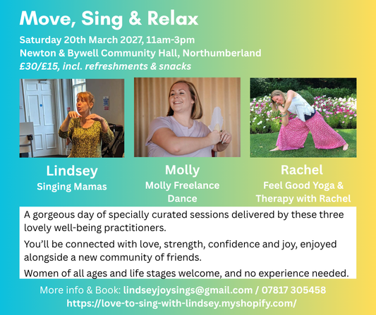 (Gen.admission 18+) MOVE, SING & RELAX – Saturday 20th March 2027